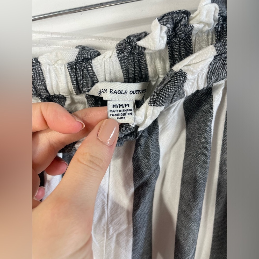 American Eagle Outfitters Kids Striped Pants - Black and White - Picture 7 of 10
